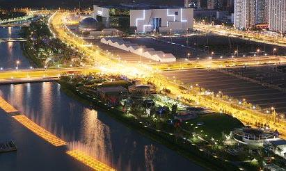 2008奧運精品工程之奧林匹克公園中心區水系東岸