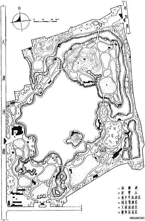 長風公園總平面圖