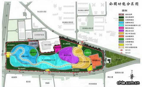 曙光防災公園功能分區圖