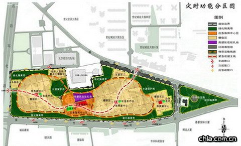 曙光防災公園災時功能分區圖