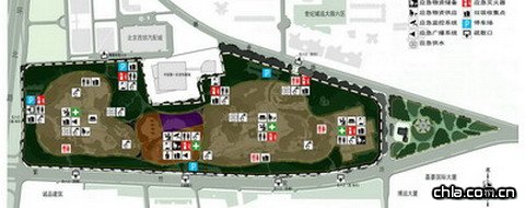 曙光防災(zāi)公園應(yīng)急設(shè)施分布圖