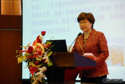 住房和城鄉建設部城建司副巡視員曹南燕在高層論壇上