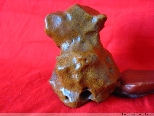 黃璧玉狗??阿拉善奇石