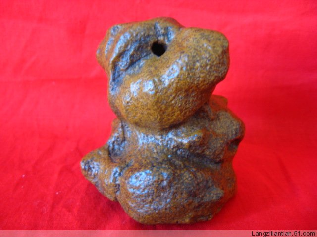 黃璧玉狗??阿拉善奇石