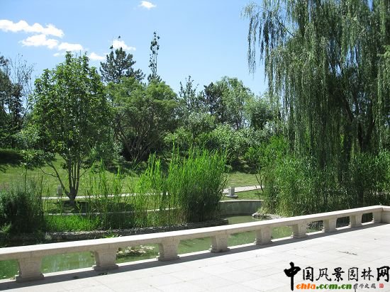 中國工程院甘霖池景區側面效果圖