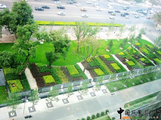 凱晨廣場鳥瞰--東段疊水墻區域