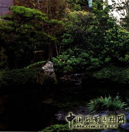 枡野俊明 中庭 瀑松庭