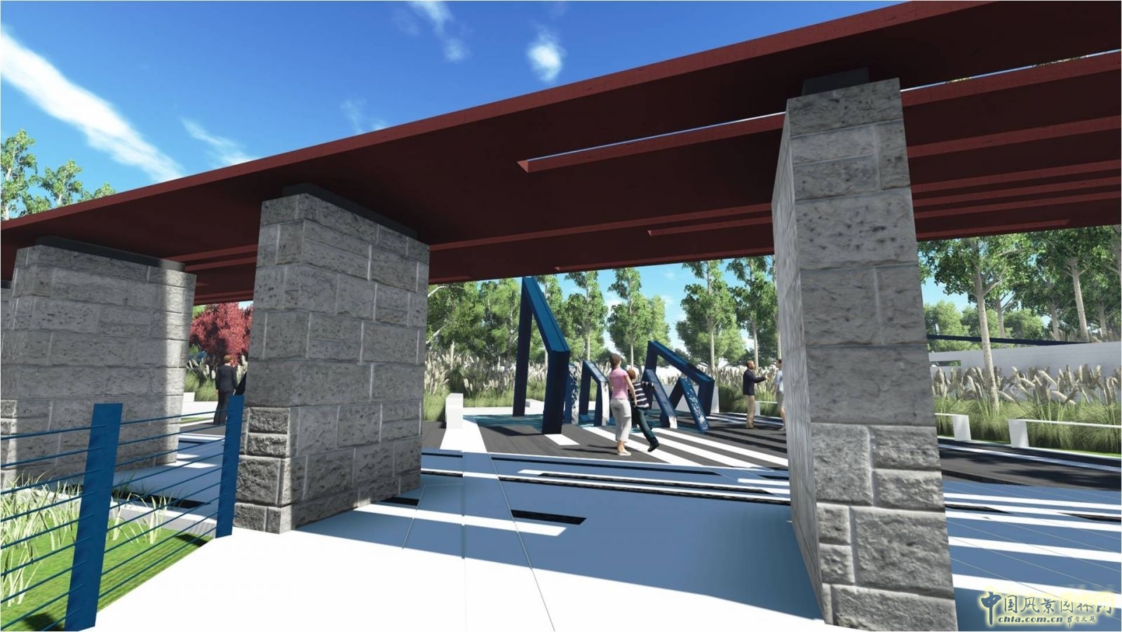 北京園博會設計師廣場 獲獎作品 流動的窗 顧志凌 景觀設計 中國風景園林網