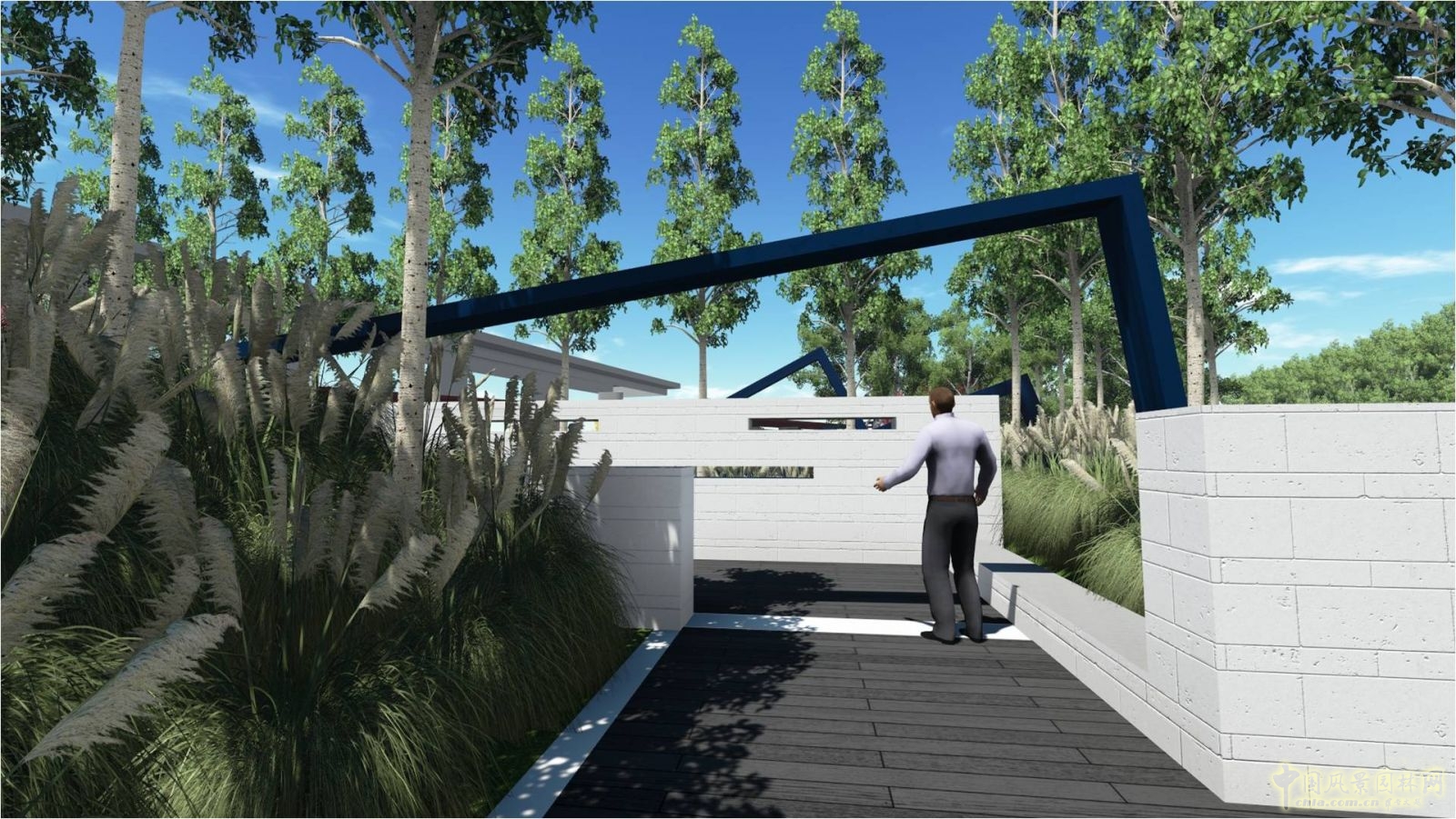 北京園博會設計師廣場 獲獎作品 流動的窗 顧志凌 景觀設計 中國風景園林網