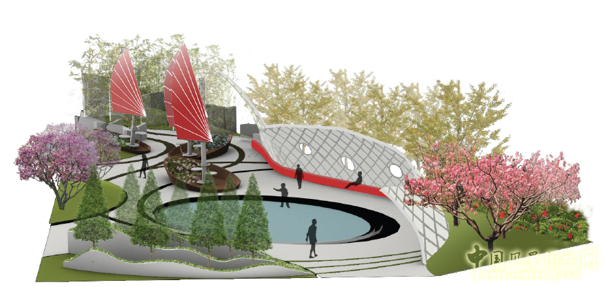 北京園博會(huì) 設(shè)計(jì)師廣場(chǎng) 獲獎(jiǎng) 作品 曾宥榕 臺(tái)灣 中國(guó)風(fēng)景園林網(wǎng)