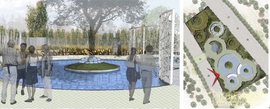 北京園博會 設計師廣場 獲獎 作品 郭明 點滴園 中國風景園林網