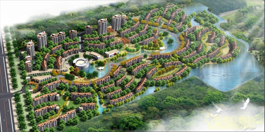 居住小區(qū)規(guī)劃 森林公園 景觀