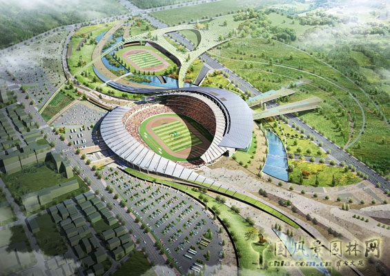 2014韓國(guó)仁川亞運(yùn)會(huì)主場(chǎng)館設(shè)計(jì) 世界園林 體育場(chǎng)館設(shè)計(jì) 中國(guó)風(fēng)景園林網(wǎng)