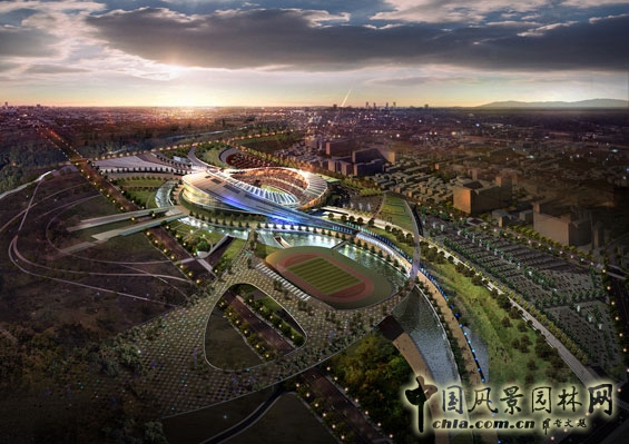 2014韓國(guó)仁川亞運(yùn)會(huì)主場(chǎng)館設(shè)計(jì) 世界園林 體育場(chǎng)館設(shè)計(jì) 中國(guó)風(fēng)景園林網(wǎng)