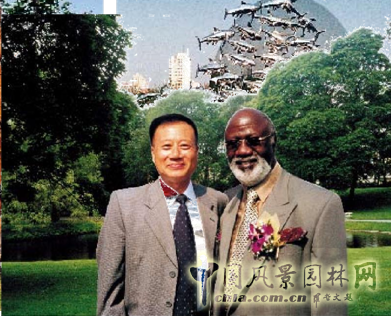 劉秀晨 綠色的云 北京 國際雕塑園 中國風景園林網