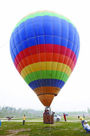 熱氣球光雕表演現場
