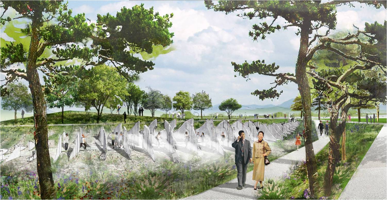 園博會作品《霧中葉脊》