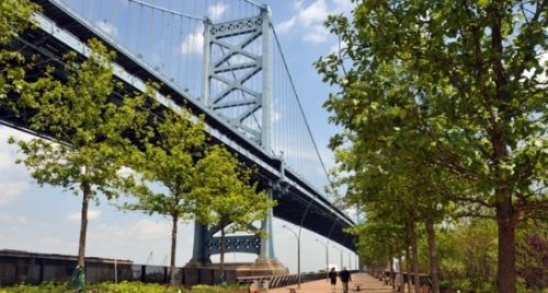 連接兩個平臺的步道有25棵橡樹,橡樹把這里劃分成為兩個層次