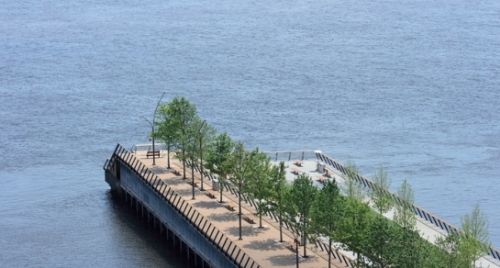 從富蘭克林大橋上向東鳥瞰