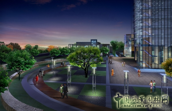 中山電力大樓 景觀設(shè)計(jì) 何小強(qiáng) 屋頂綠化 中國風(fēng)景園林網(wǎng)