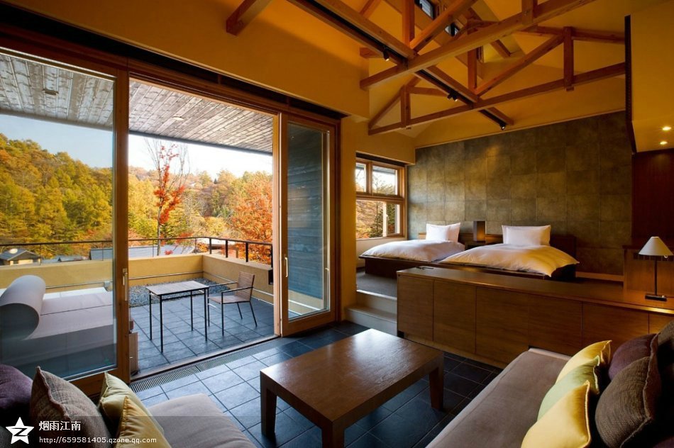 日本長野輕井澤虹夕諾雅酒店景觀設計