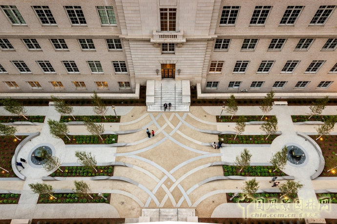 美國(guó)舊金山聯(lián)合廣場(chǎng)“絲帶”庭院