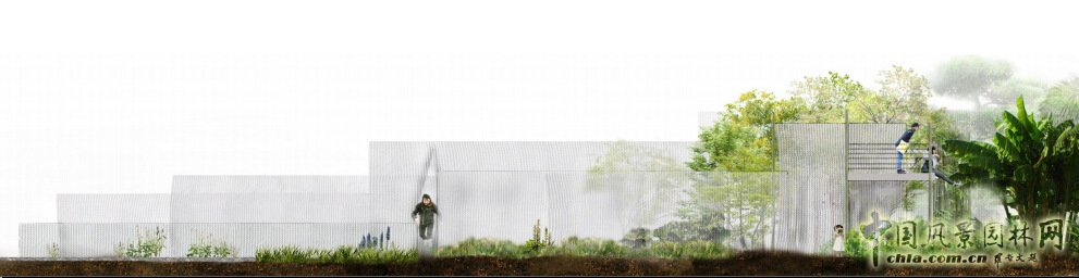 武漢園博會創(chuàng)意花園薄紗森林