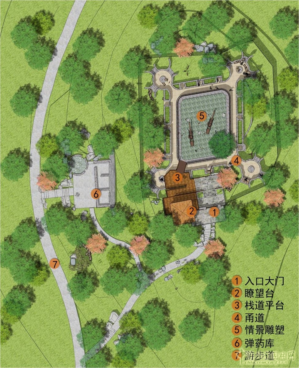 2016園冶杯專業獎參賽項目:濟南臥虎山戰爭遺址公園