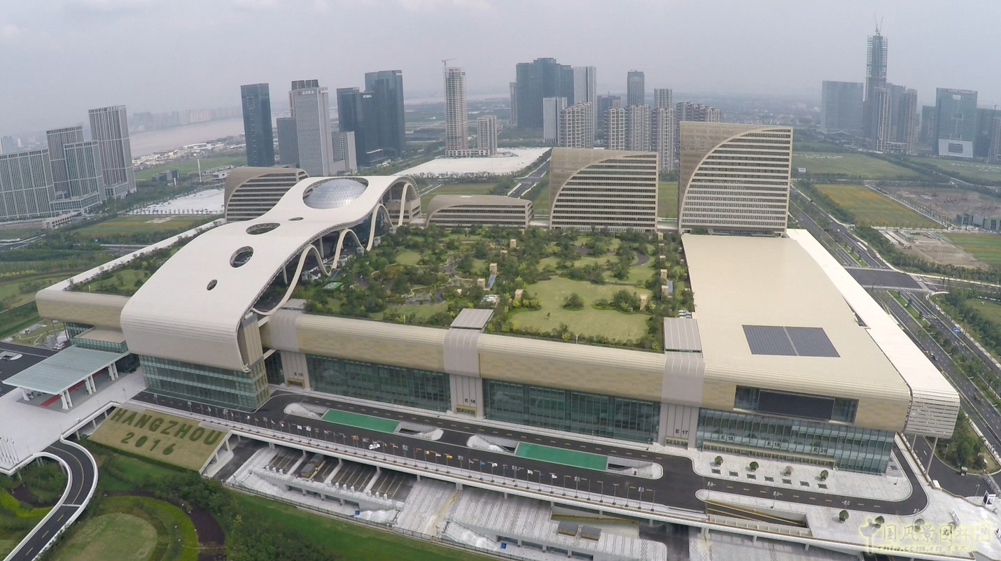 2016園冶杯專業獎參賽項目:杭州國際博覽中心屋面園林綠化工程