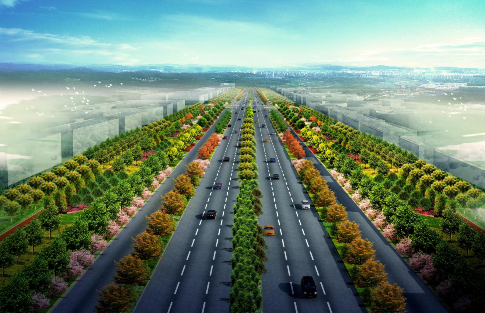 2016園冶杯專業獎參賽項目: 懷遠縣S307道路園林景觀工程設計