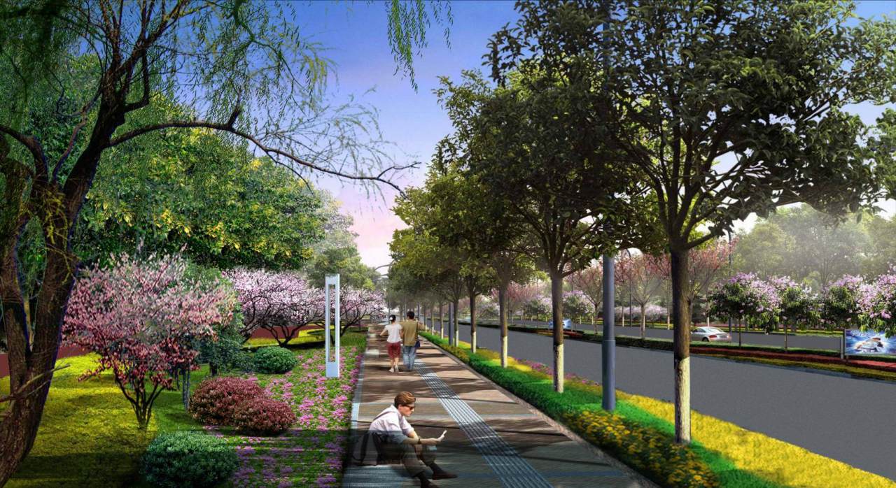 2016園冶杯專業(yè)獎(jiǎng)參賽項(xiàng)目: 懷遠(yuǎn)縣S307道路園林景觀工程設(shè)計(jì)