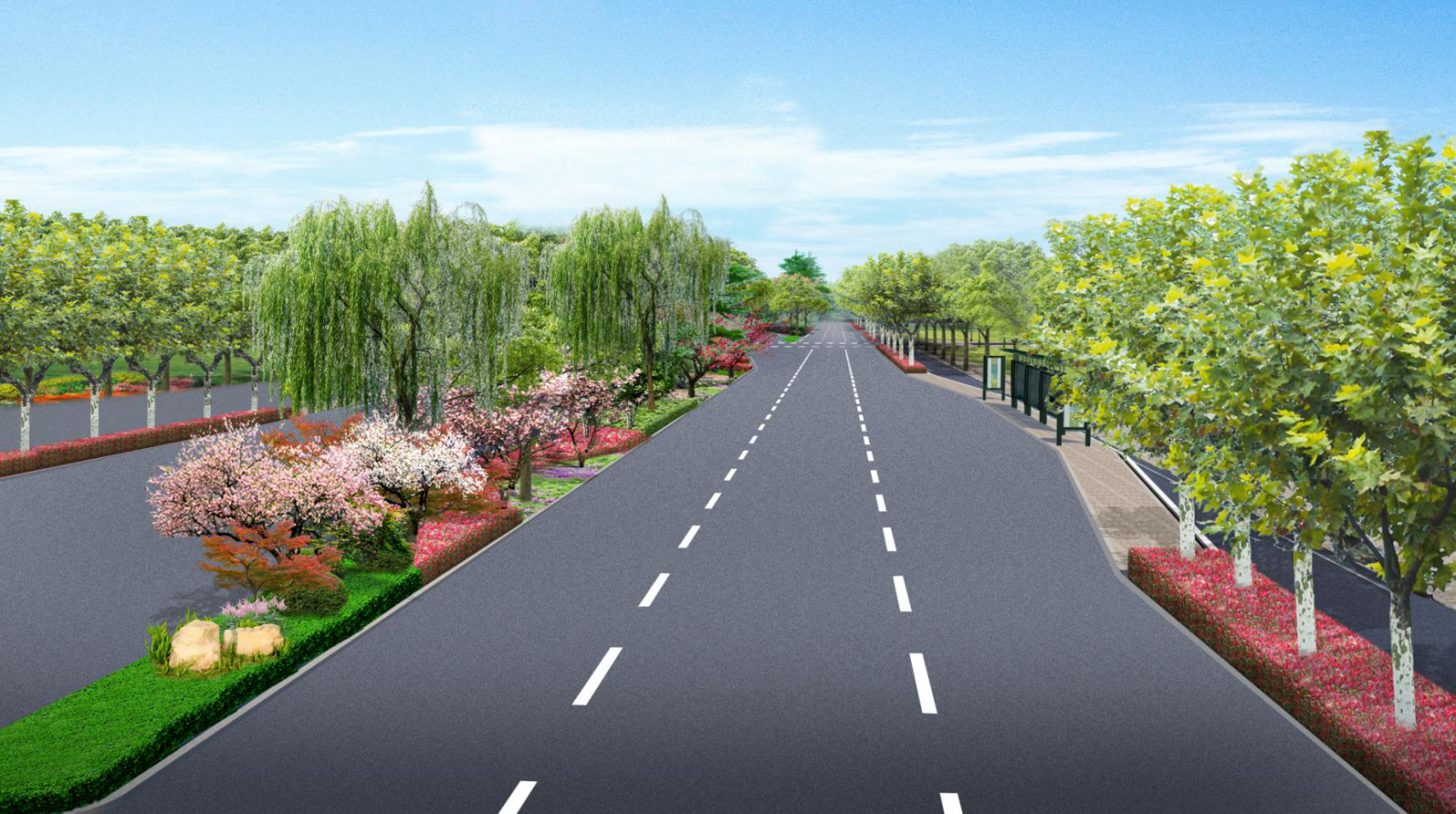 2016園冶杯專業(yè)獎(jiǎng)參賽項(xiàng)目: 懷遠(yuǎn)縣S307道路園林景觀工程設(shè)計(jì)