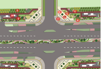 2016園冶杯專業(yè)獎參賽項目: 懷遠(yuǎn)縣S307道路園林景觀工程設(shè)計