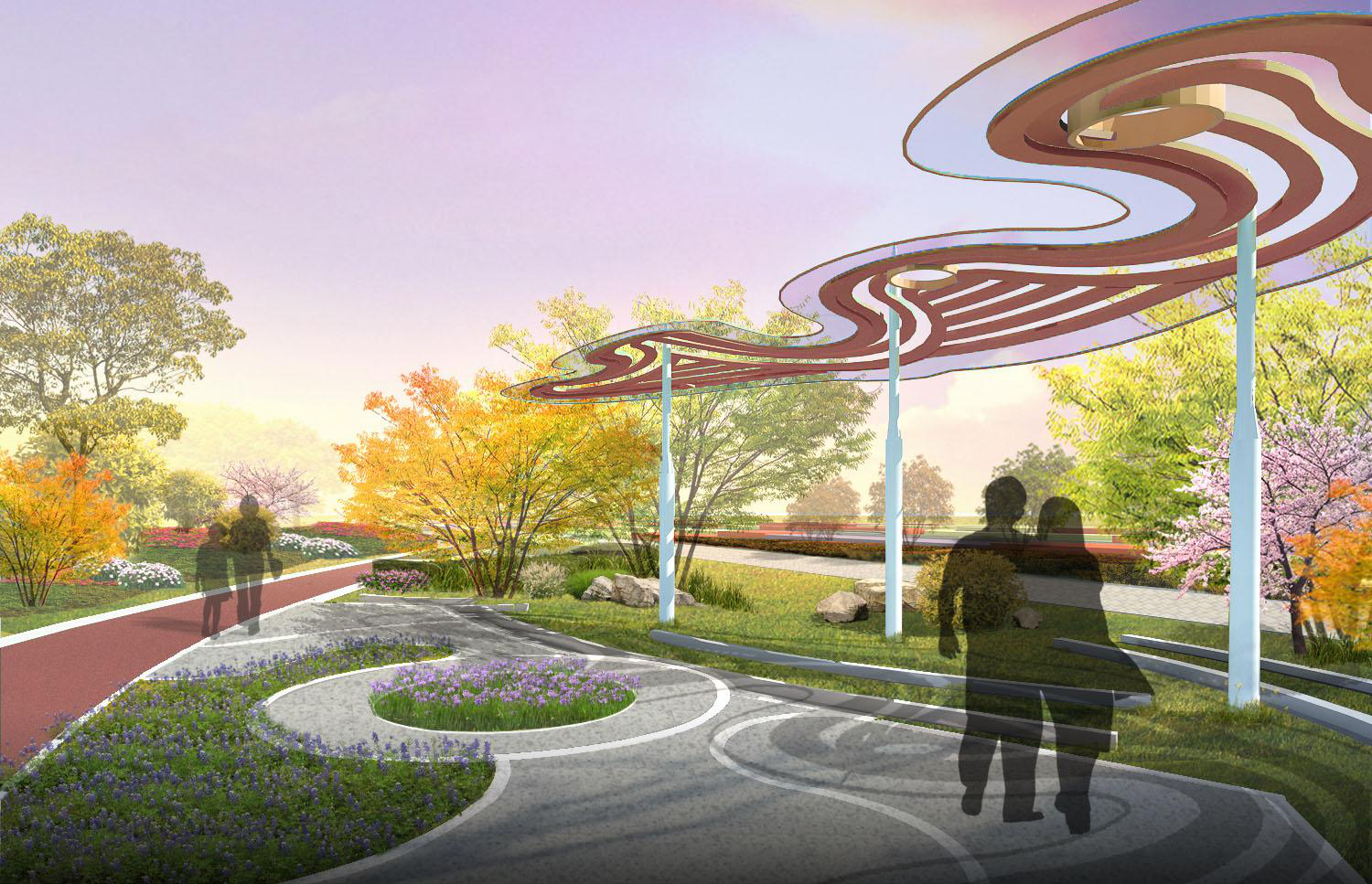 2016園冶杯專業(yè)獎(jiǎng)參賽項(xiàng)目: 懷遠(yuǎn)縣S307道路園林景觀工程設(shè)計(jì)