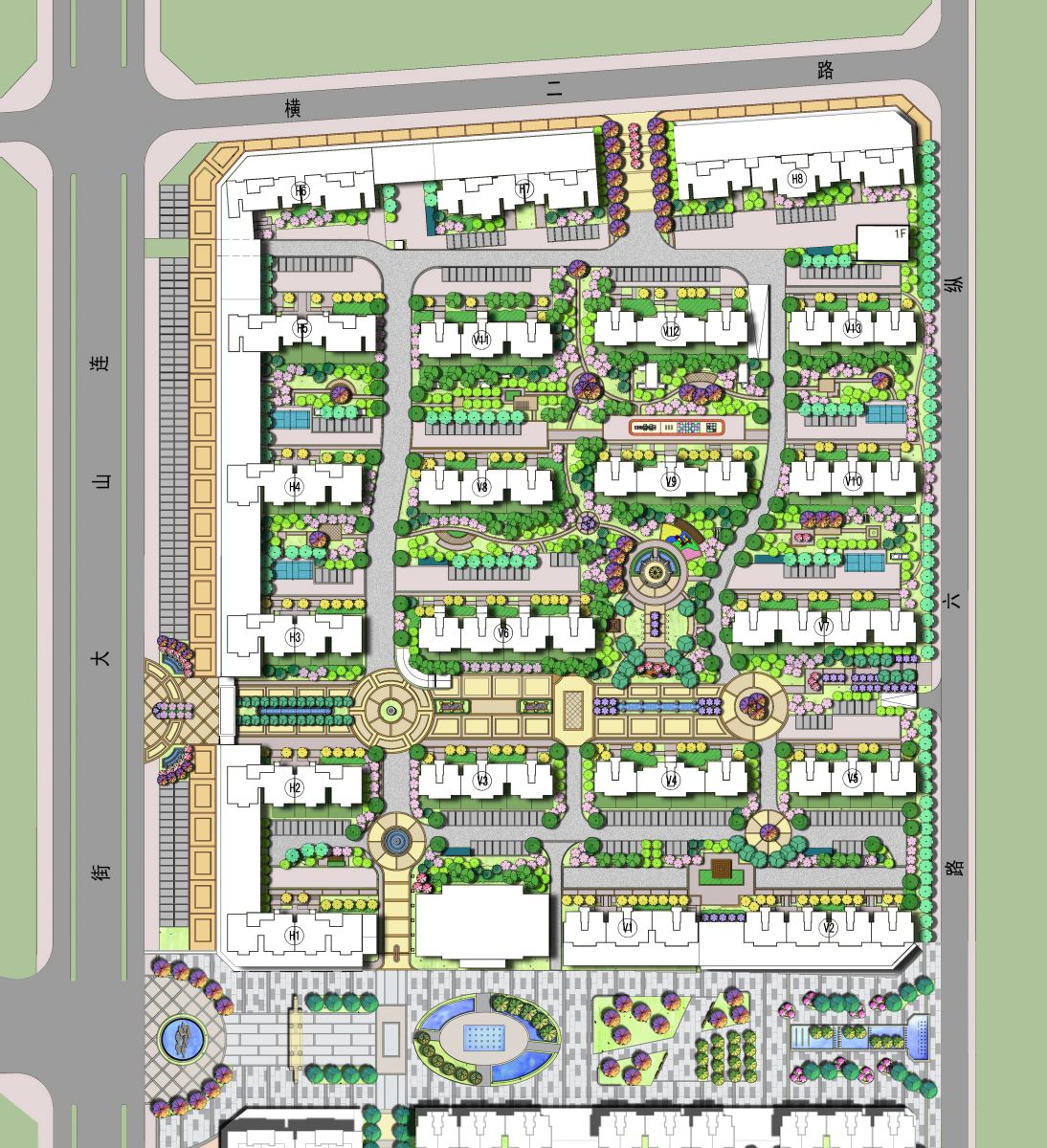 2016園冶杯專業獎參賽項目:：葫蘆島虹京國際居住區景觀設計