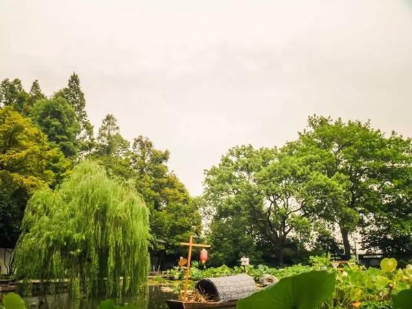 西湖邊上靈動的中國古典園林