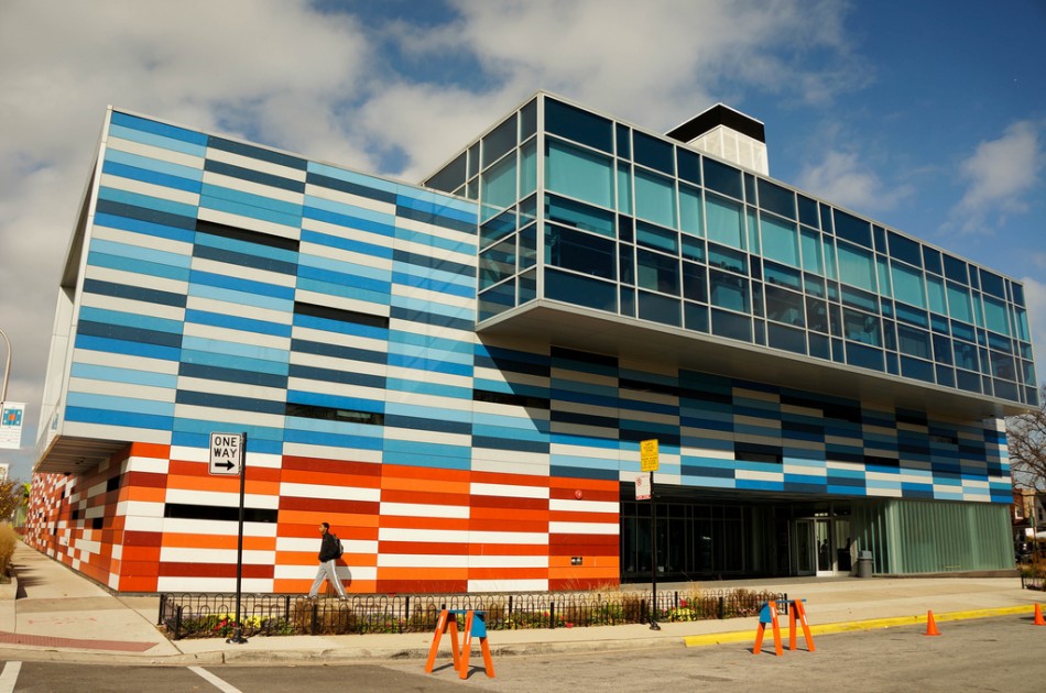 美國(guó)GaryComer青年活動(dòng)中心綠色屋頂