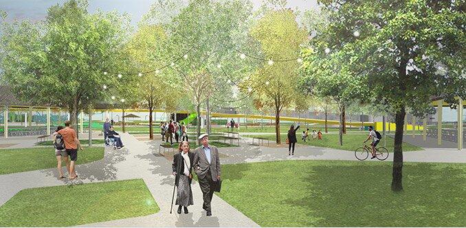 美國亞利桑那州歷史先鋒公園游樂區(qū)景觀