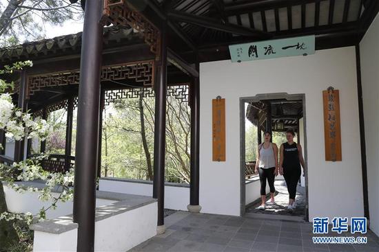 在紐約寄興園體驗(yàn)中國園林之美