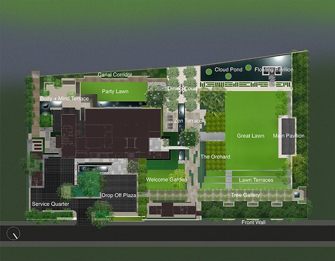 泰國曼谷拉卡班J住宅區景觀設計案例賞析