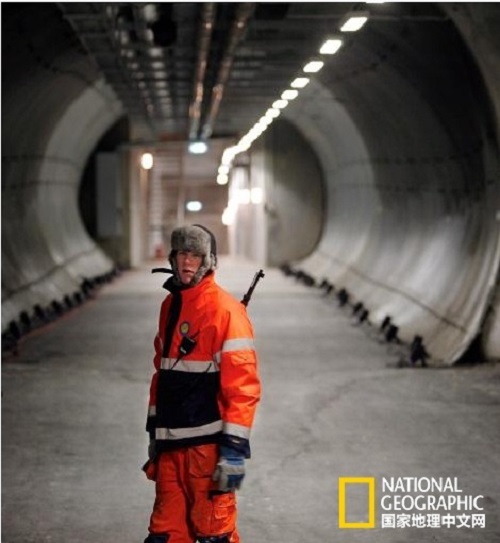 位于挪威的"世界末日種子庫"隧道入口被淹