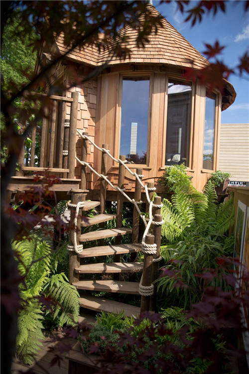 “藍森林”樹屋給你樹梢間生活的神奇體驗