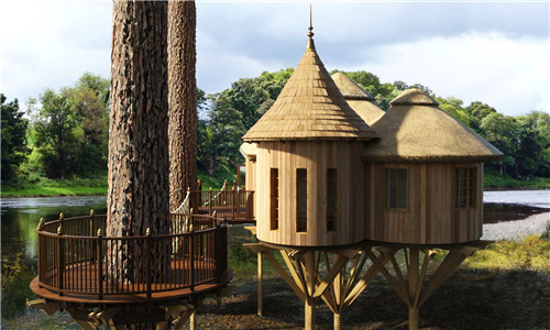 “藍(lán)森林”樹屋給你樹梢間生活的神奇體驗