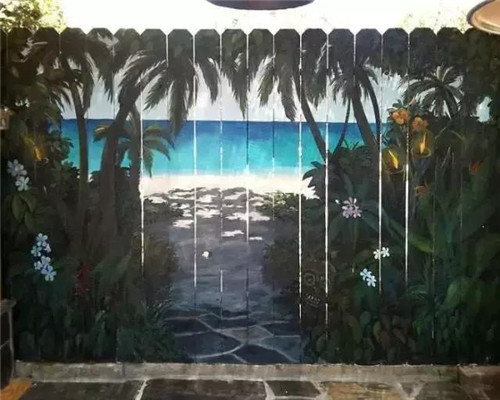 景區里的圍擋可以如此創意