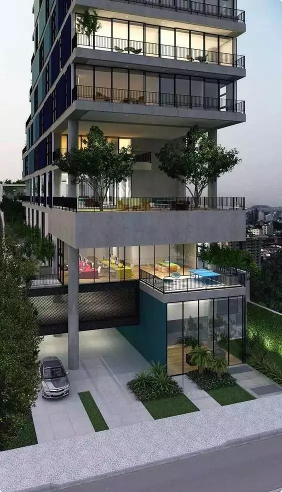 第四代住房:別墅四合院相結(jié)合的空中花園