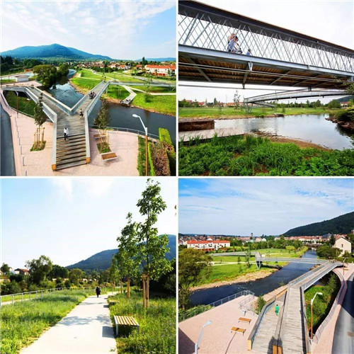 法國小鎮拉翁萊塔普沿著默爾特河岸