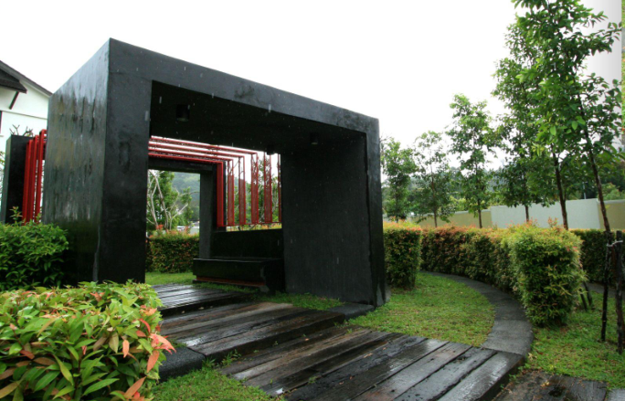 剛與陰的完美融合-----檳城南海灣住宅區景觀