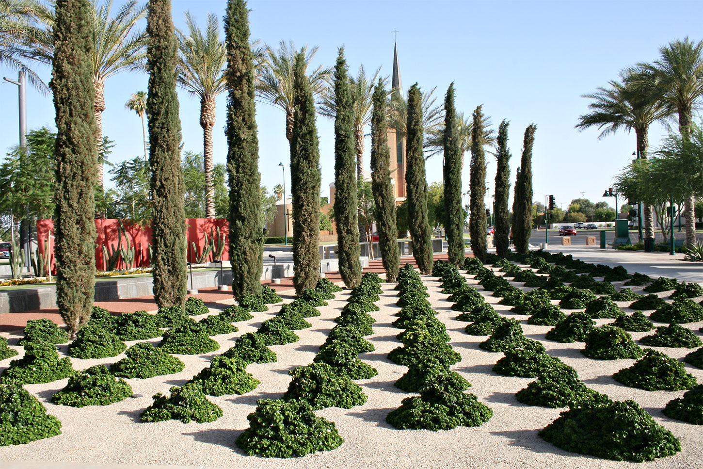 光影與水景的交合--美國梅薩藝術中心