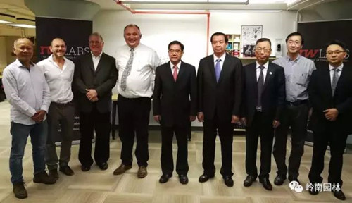 嶺南園林尹洪衛(wèi)董事長率團(tuán)赴美考察