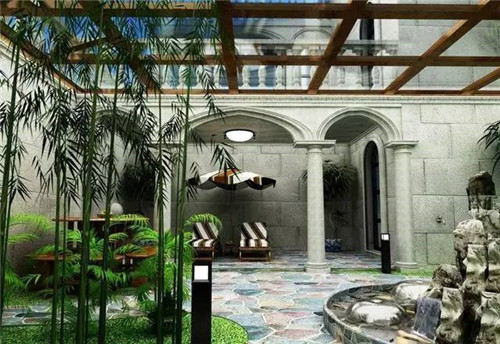 下沉式庭院溫情與美景共存